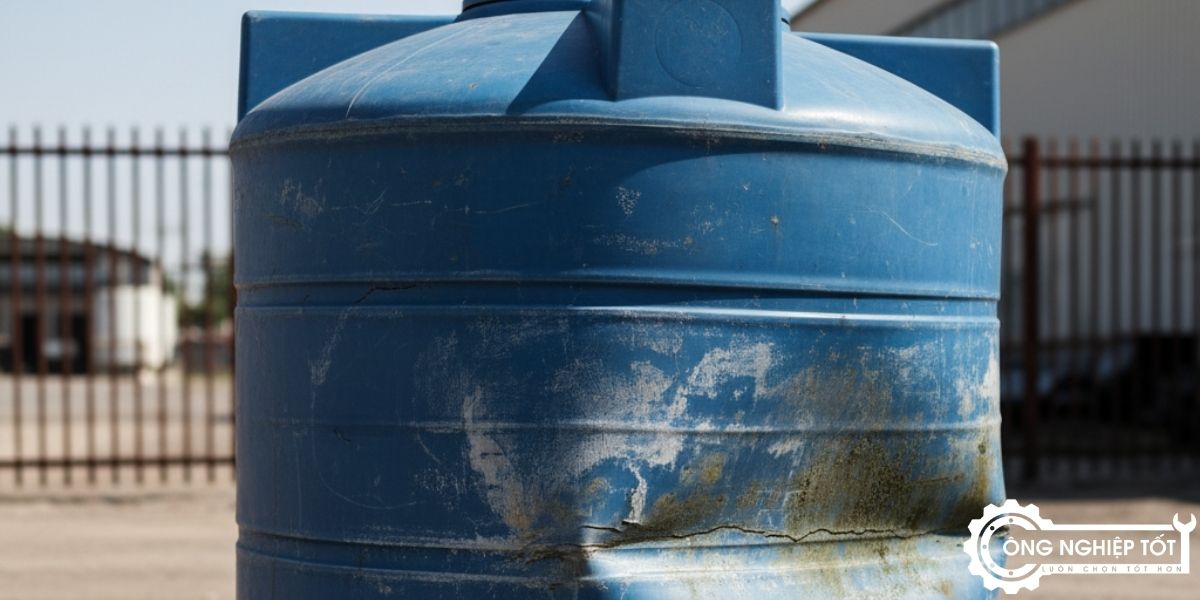 Bồn nhựa lão hóa – ảnh hưởng nước